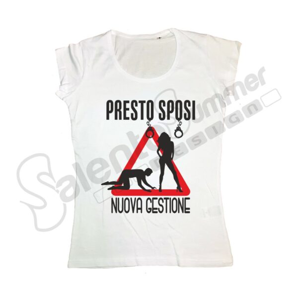 T-Shirt Addio al Nubilato - PRESTO SPOSI - Salento Summer Design - Ricamo,  abbigliamento da lavoro, patch, t-shirt, antinfortunistica a Ruffano (Lecce)