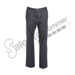Pantalone Lungo Multitasche Bucarest Navy Poliestere Cotone Salento Summer Design Ruffano