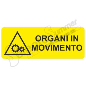 Adesivo Attenzione Organi In Movimento Salento Summer Design Ruffano
