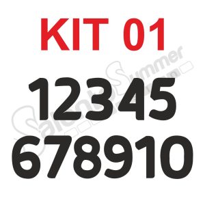 Kit1 Numeri Termosaldabili Colori Maglie Sportive Salento Summer Design Ruffano