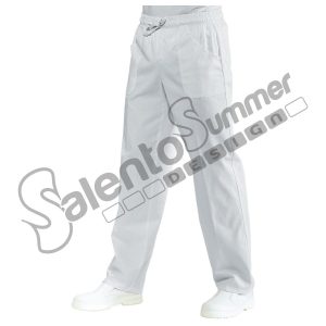 Pantalone Con Elastico Medico Sanitario Ospedaliero Alimentare Cotone Salento Summer Design Ruffano
