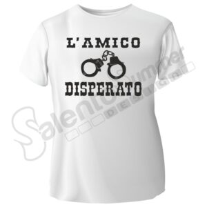 T-Shirt Addio Celibato Amico Condannato Nozze Stampa Digitale Cotone Salento Summer Design Ruffano