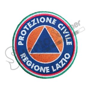 Patch Ricamo Protezione Civile Regione Lazio Tricolore Salento Summer Design Ruffano