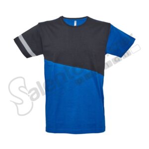 T-Shirt Bicolore Maastricht Manica Corta Cotone Jersey Girocollo Royal Abbigliamento Salento Summer Design Ruffano